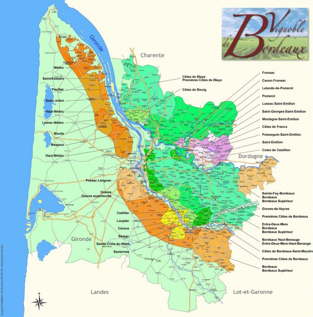 Carte vins Bordeaux - Vins Bordeaux à Ouistreham (Caen la mer)