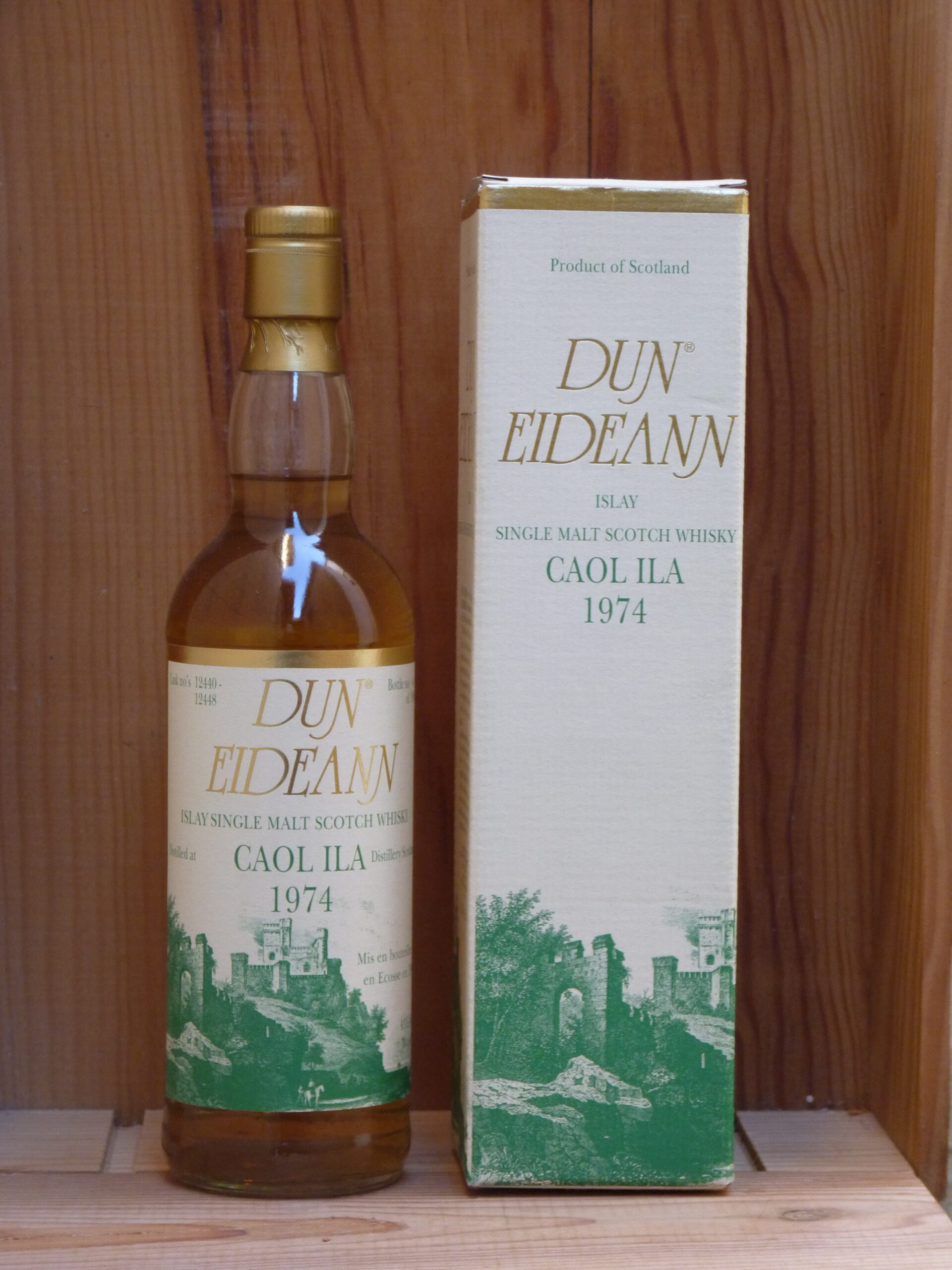 Caol Ila Islay single malt scotch whisky 1974 DE Caol Ila 1974 single malt scotch whisky Dun Eideann