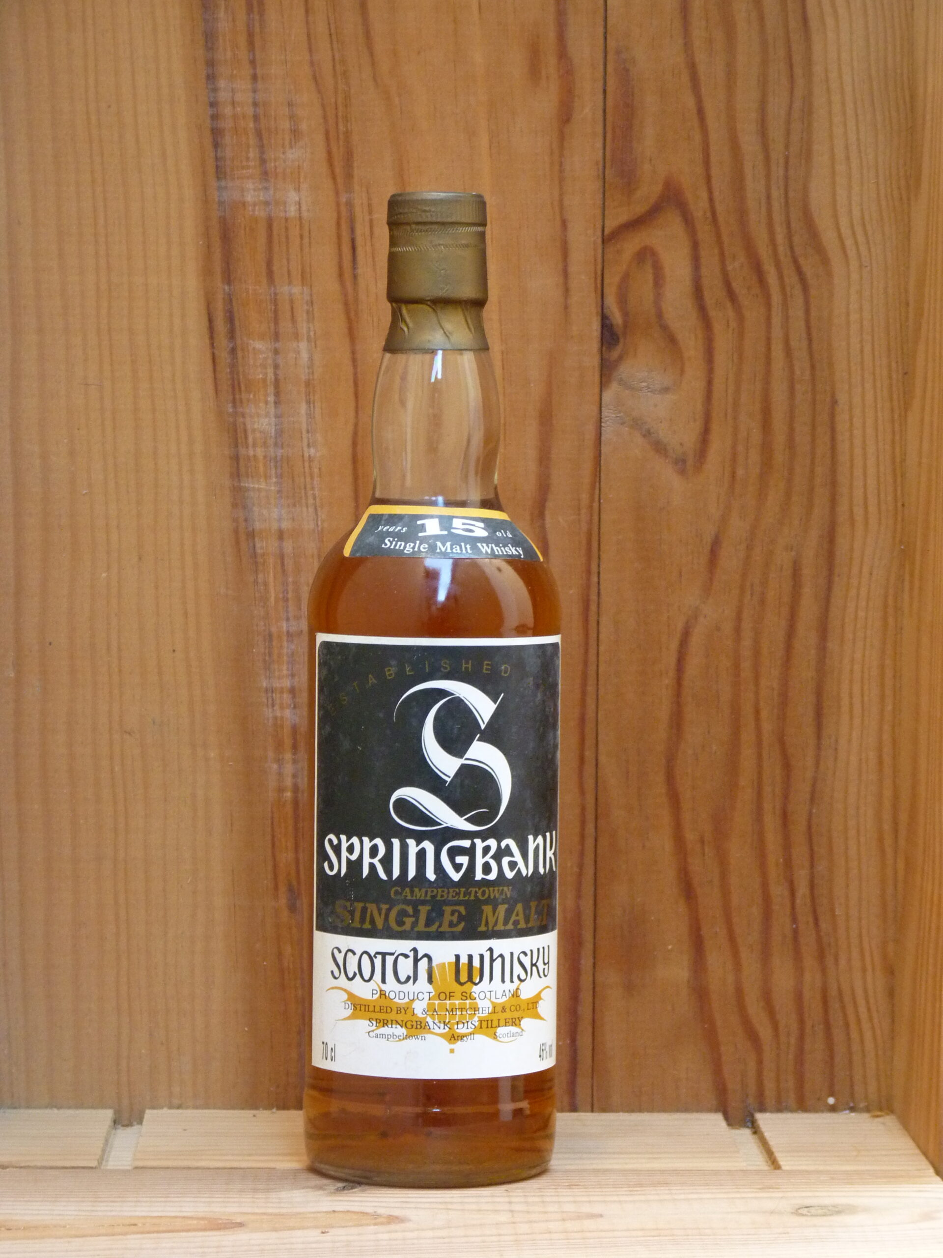 Springbank 15 ans Campbeltown single malt scotch whisky Springbank